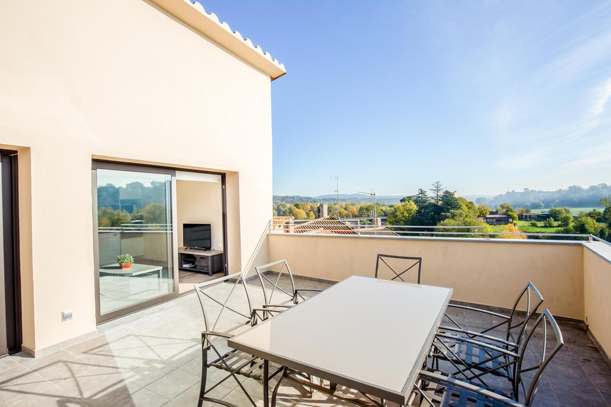 Can Cintet 3 Apartamento Con Terraza En เบซาลู ภายนอก รูปภาพ